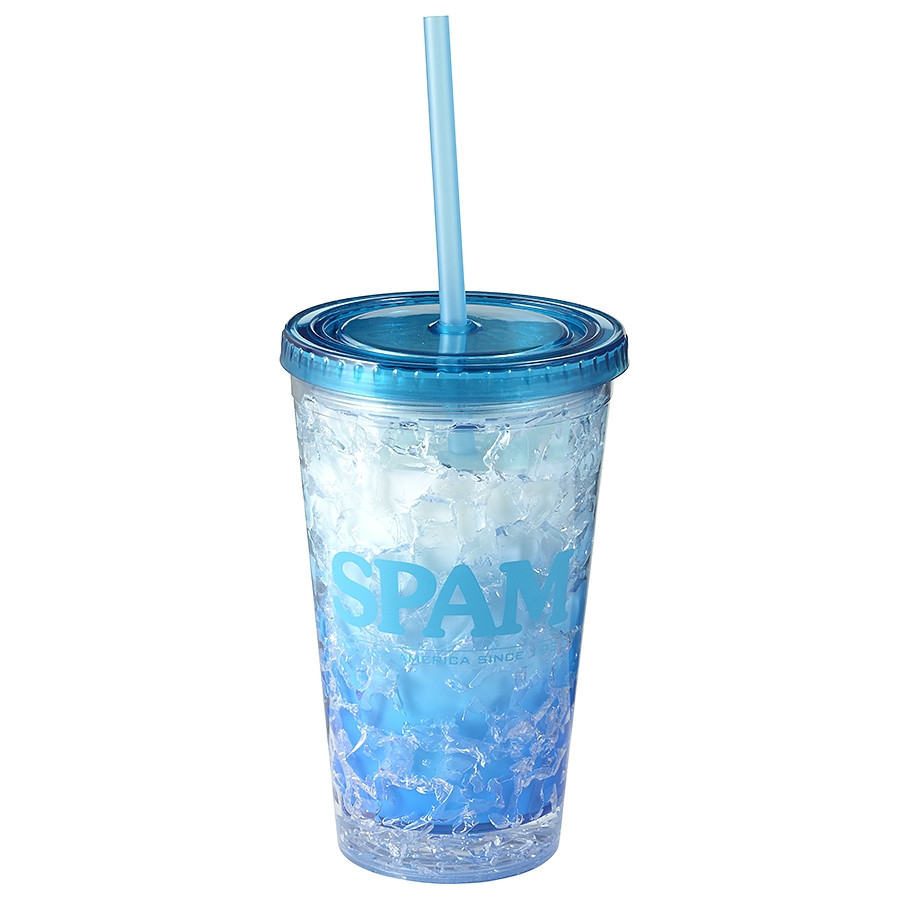 Double Insulated SPAM® Brand Tumbler with Straw