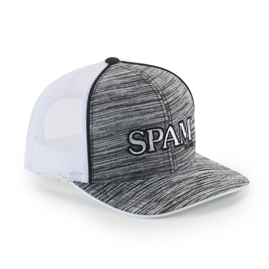 Black/White Mesh SPAM® Brand Cap