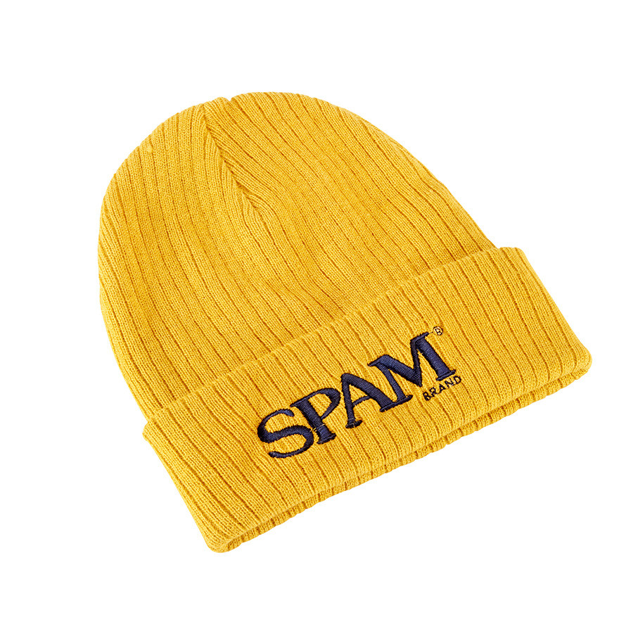 Rib knit SPAM® Brand Stocking Hat