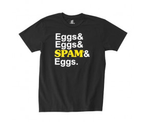 Black "Eggs, Eggs & SPAM® & Eggs" T-shirt