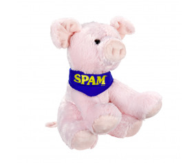 Tubbie Pig wearing SPAM® Brand Scarf