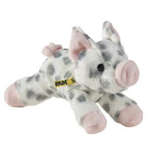 Spotted 8" Plush Pig